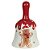 SINO NATALINO EM CERAMICA GINGERBREAD 10CM FLORARTE - Imagem 1
