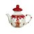 BULE DECOR NATALINO GINGERBREAD C/TAMPA CERAMICA FLORARTE - Imagem 2