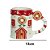 CANECA NATALINA CASA BISCOITO GINGERBREAD CERAMICA FLORARTE - Imagem 3