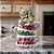 ESCULTURA XICARA RESINA GINGERBREAD C ARVORE 18CM FLORARTE - Imagem 2
