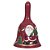 SINO NATALINO EM CERAMICA VERMELHA COM PAPAI NOEL FLORARTE - Imagem 1