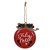 ENFEITE NATALINO GUIZO FELIZ NATAL PENDURAR VERMELHO 10CM - Imagem 1