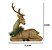 ESCULTURA RENA DEITADA DECOR COM GUIRLANDA 23CM FLORARTE - Imagem 3