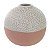 VASO DECORATIVO EM CERAMICA TERRACOTA 7,3X7,8X7,8CM FLORARTE - Imagem 1