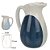 VASO DECORATIVO EM CERAMICA AZUL E BRANCO 17,5CM FLORARTE - Imagem 3