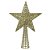 PONTEIRA NATALINA ESTRELA 3D C/GLITTER DOURADO 38X25X7CM - Imagem 1