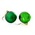 CJ 06 BOLAS DE NATAL MISTA TUBO VERDE - 7CM - Imagem 1