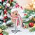 ENFEITE PASSARO DECOR NATALINO HAT AND SCARF 1PC 14X8X30CM - Imagem 2