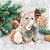 ENFEITE RAPOSA NATALINA DECORATIVA EM PALHA  22X15X20CM - Imagem 2