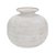 VASO EM METAL PATINADO BRANCO MART 22CM - Imagem 1