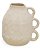 VASO EM CERAMICA RUSTICO COM ALÇAS BEGE MART 20,5CM - Imagem 1