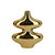 VASO EM CERAMICA DOURADO GEOMETRICO MART 23CM - Imagem 1