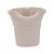 VASO EM CERAMICA ABSTRATO BEGE MART 17CM - Imagem 1