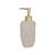 PORTA-SABONETE LIQUIDO EM CIMENTO IRREGULAR OFF WHITE MART - Imagem 1