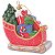 KIT 3 PÇS ENFEITE NATALINO ARVORE TRENO ESCARLATE 10X9.6CM - Imagem 2