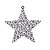 CJ 04PCS ENFEITE NATALINO ESTRELA SPARK FURTACOR 10CM - Imagem 2