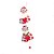 CJ 3 PÇS ENFEITE NATALINO NOEL B NEVE GUIZO FOEDUS 12X45CM - Imagem 2