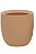 CACHEPOT EM CERAMICA MARROM MART 23,5x20CM - Imagem 1