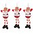 KIT 3PÇS ENFEITE NATALINO PAPAI NOEL PERNAS 23X10CM - Imagem 1