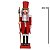BONECO NATALINO QUEBRA NOZES EM PE 80CM VERMELHO E BRANCO - Imagem 3