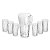 CJ JARRA COM 6 COPOS DE VIDRO QUEEN 1,2L/320ML WOLFF - Imagem 1