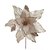 FLOR BICO PAPAGAIO AVELUDADO C/GLITTER CHAMPANHE 30CM - Imagem 1