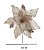FLOR BICO PAPAGAIO AVELUDADO C/GLITTER CHAMPANHE 30CM - Imagem 2