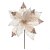FLOR BICO PAPAGAIO AVELUDADO COM GLITTER CHAMPANHE 30CM - Imagem 1