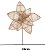 FLOR BICO DE PAPAGAIO NATALINO BEGE E VERMELHO 26CM FLORARTE - Imagem 2