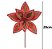 FLOR BICO DE PAPAGAIO VERMELHO NATALINO 28CM FLORARTE - Imagem 2