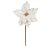 FLOR BICO DE PAPAGAIO NATAL AVELUDADO BRANCO 30CM FLOARTE - Imagem 1