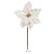 FLOR BICO DE PAPAGAIO NATAL AVELUDADO BRANCO 30CM FLOARTE - Imagem 2