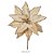 FLOR BICO PAPAGAIO C/GLITTER CHAMPANHE 23CM FLORARTE - Imagem 3