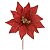 FLOR BICO PAPAGAIO COM GLITTER VERMELHO 23CM FLORARTE - Imagem 1