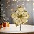 FLOR MAGNOLIA BEGE GLITTER DOURADO 22CM FLORARTE - Imagem 2