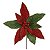 BICO PAPAGAIO NATAL AVELUDADO VERMELHO VERDE 29CM FLORARTE - Imagem 1