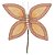 BORBOLETA AVELUDADO BEGE 25cm FLORARTE - Imagem 1