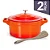CACAROLA LE COOK PREMIER ORANGE 20CM 2,6L PEGADOR SILICONE - Imagem 1