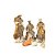 PRESEPIO NATALINO EM RESINA E TECIDO MRR/VDC/BCO 41cm C/9 PC - Imagem 2