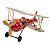 ESCULTURA AVIAO DECORATIVO NATALINO EM METAL CLR 35cm - Imagem 1