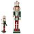 BONECO QUEBRA NOZES EM MADEIRA VERDE E VERMELHO 38CM - Imagem 3