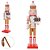 BONECO EM MADEIRA QUEBRA NOZES BEGE E VERMELHO 38X8,4CM - Imagem 3