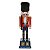 BONECO NATALINO QUEBRA NOZES MADEIRA VERMELHO E AZUL 30CM - Imagem 1