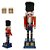 BONECO NATALINO QUEBRA NOZES MADEIRA VERMELHO E AZUL 30CM - Imagem 3