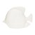 ESCULTURA PEIXE EM POLIRRESINA OFF WHITE MART 34,5cm - Imagem 1