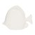 ESCULTURA PEIXE EM POLIRRESINA OFF WHITE MART 25cm - Imagem 1
