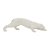 ESCULTURA PANTERA EM POLIRRESINA OFF WHITE MART 41cm - Imagem 1