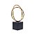 ESCULTURA EM METAL DOURADO MART 33,5CM - Imagem 1
