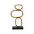 ESCULTURA ABSTRATA EM METAL DOURADO MART - Imagem 1