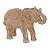 ESCULTURA ELEFANTE EM POLIRRESINA COM TEXTURAS BEGE MART - Imagem 1